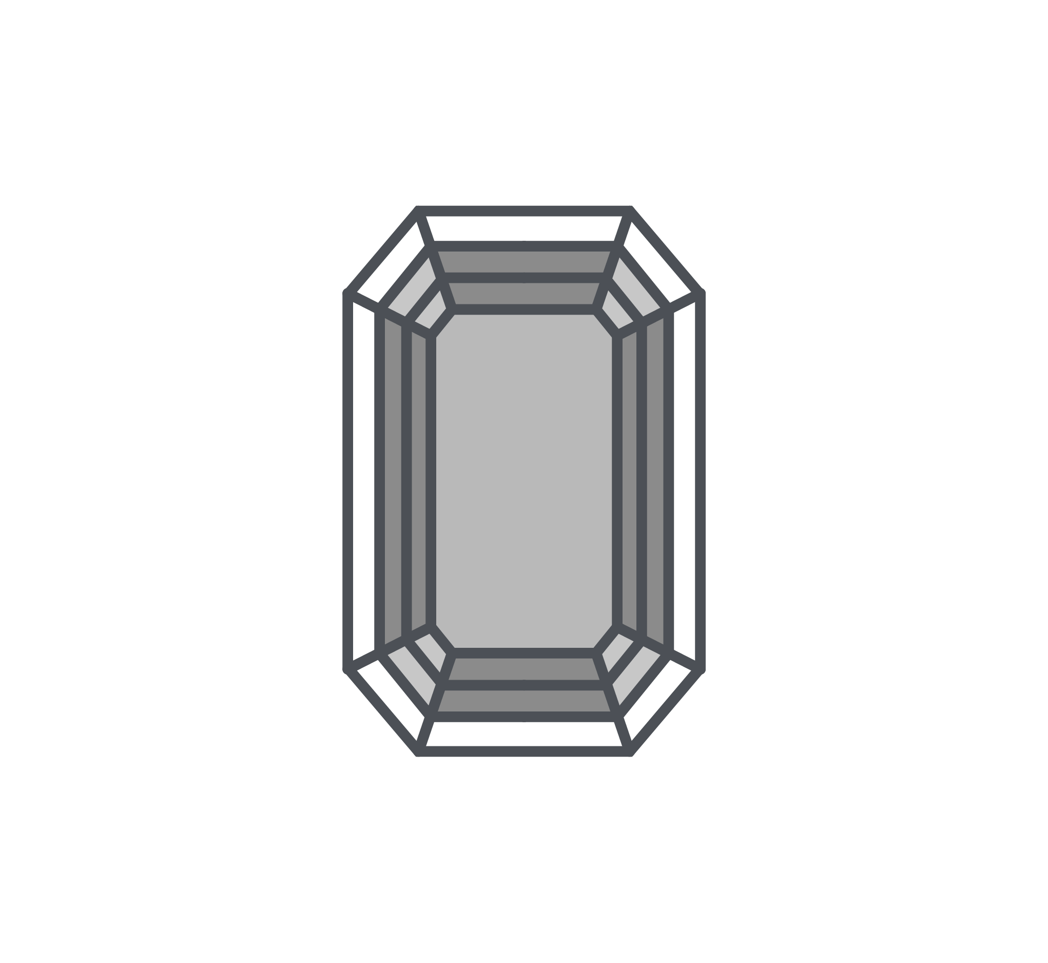 Emerald cut online shape